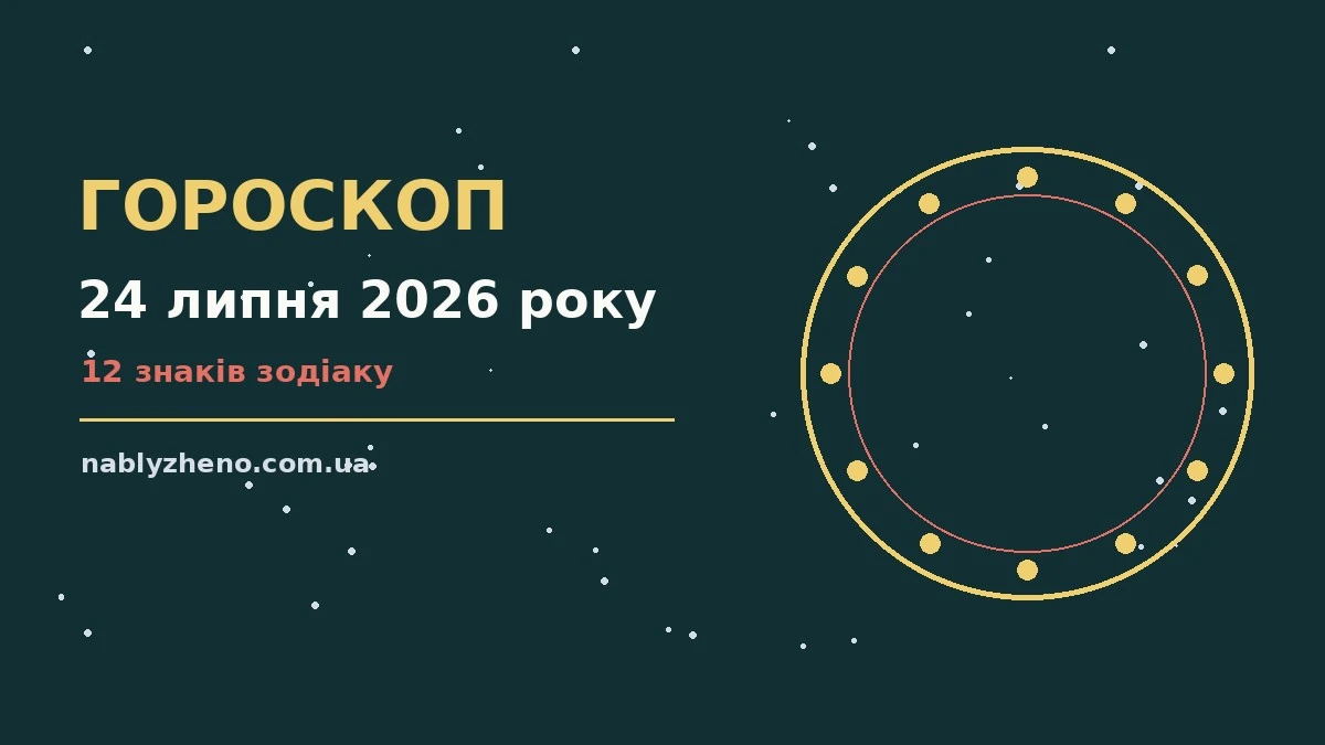 Гороскоп на 24 липня 2026 року: де діяти без зволікань про фінанси та особисте життя