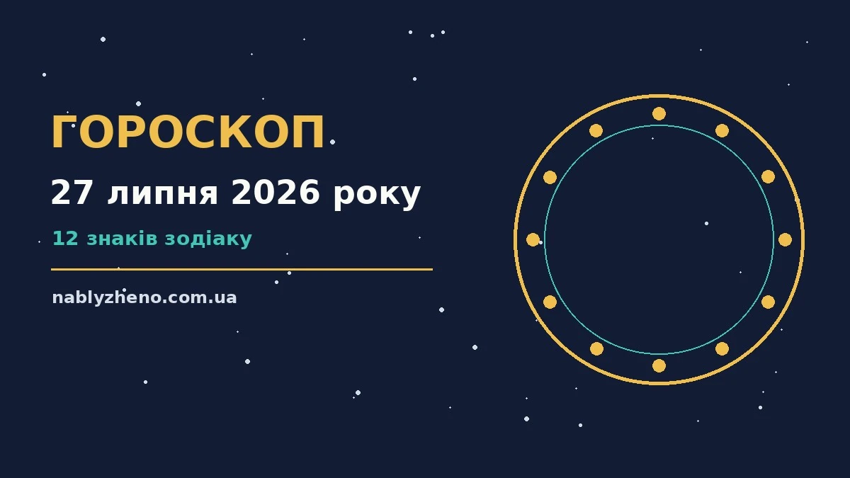 Гороскоп на 27 липня 2026 року: де діяти без зволікань про фінанси та особисте життя