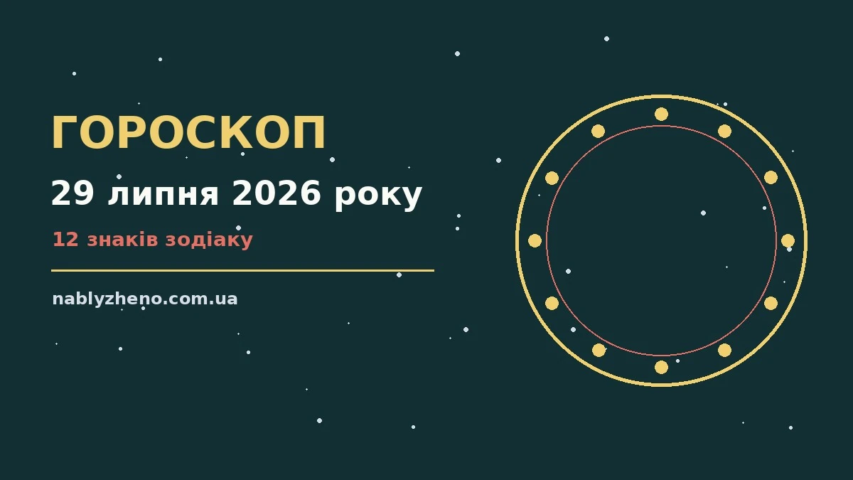 Гороскоп на 29 липня 2026 року: де діяти без зволікань про фінанси та особисте життя