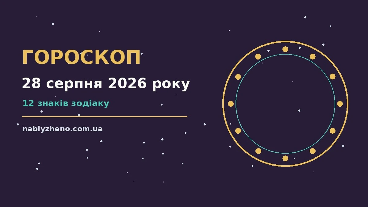 Гороскоп на 28 серпня 2026 року: де діяти без зволікань про фінанси та особисте життя