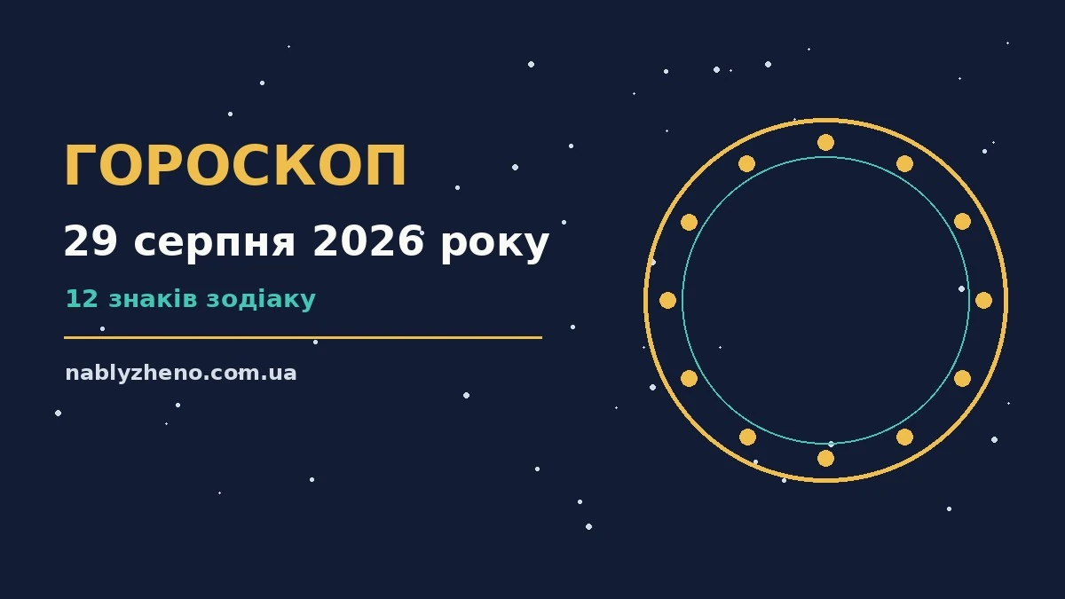 Гороскоп на 29 серпня 2026 року: де діяти без зволікань про фінанси та особисте життя