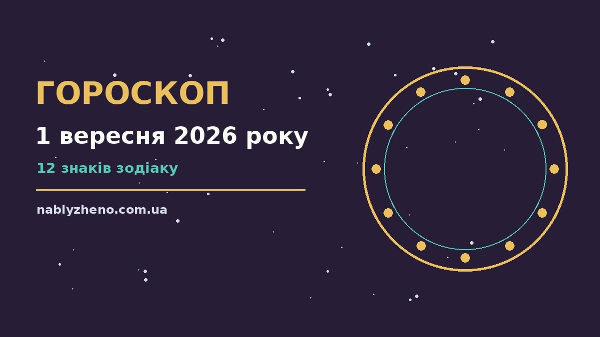 Гороскоп на 1 вересня 2026 року: де діяти без зволікань про фінанси та особисте життя