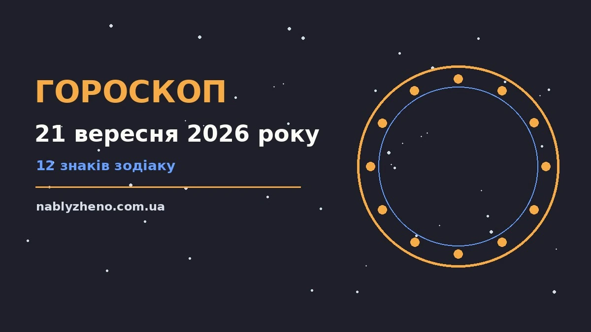 Зоряний гороскоп на 21 вересня 2026 року, нічне небо і місячне сяйво