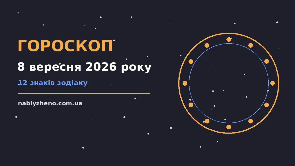 Щоденний гороскоп на 8 вересня 2026 року з практичними порадами для роботи, фінансів і стосунків