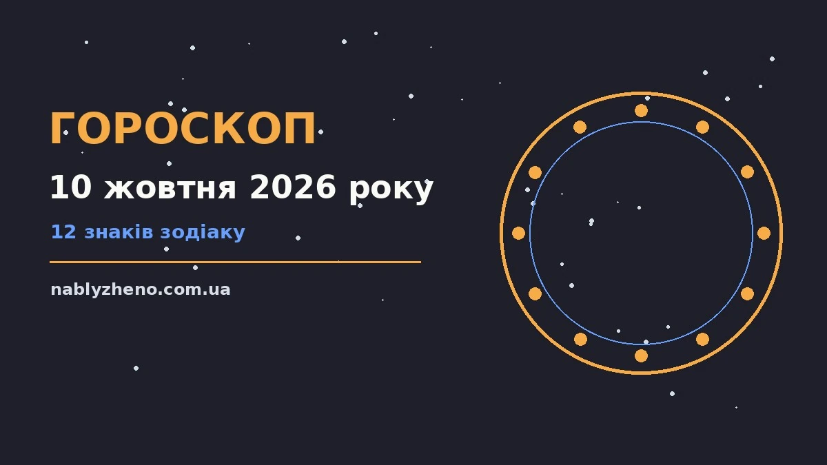 Гороскоп на 10 жовтня 2026 року: практичні поради щодо фінансів і стосунків