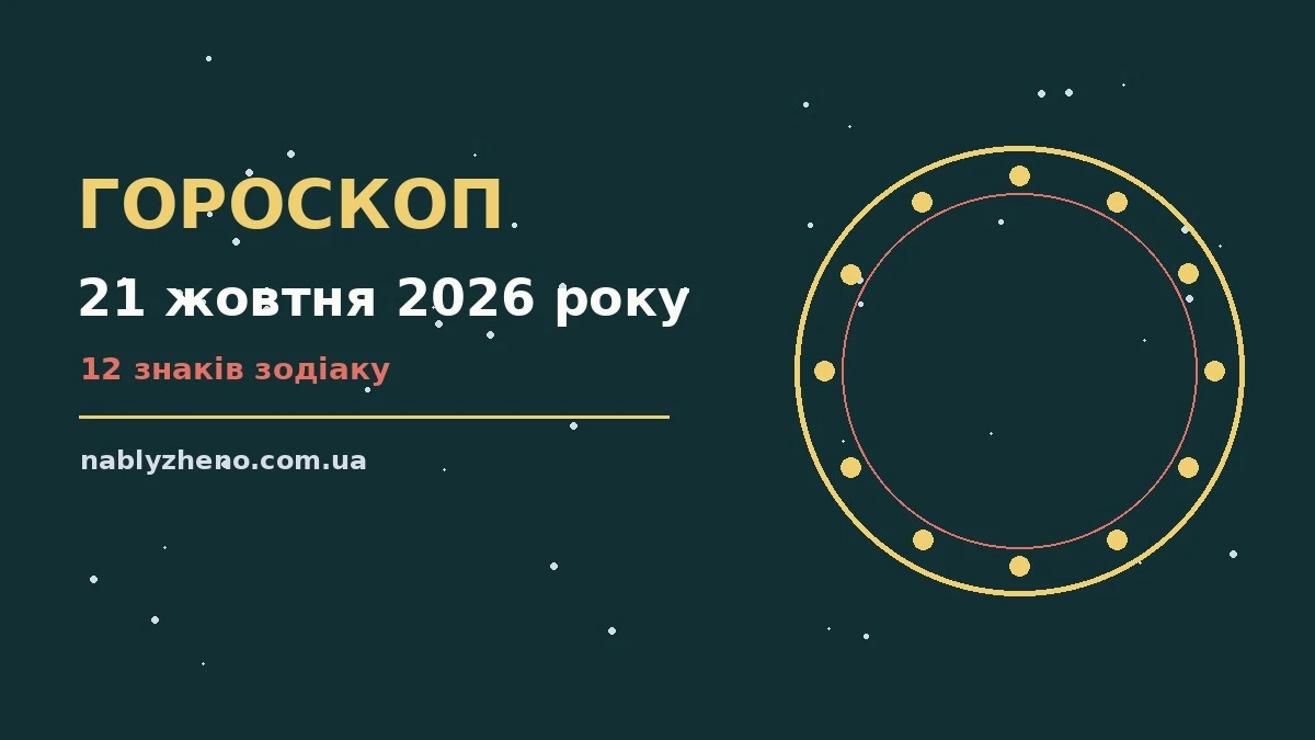 Гороскоп на 21 жовтня 2026 року: де діяти без зволікань про фінанси та особисте життя