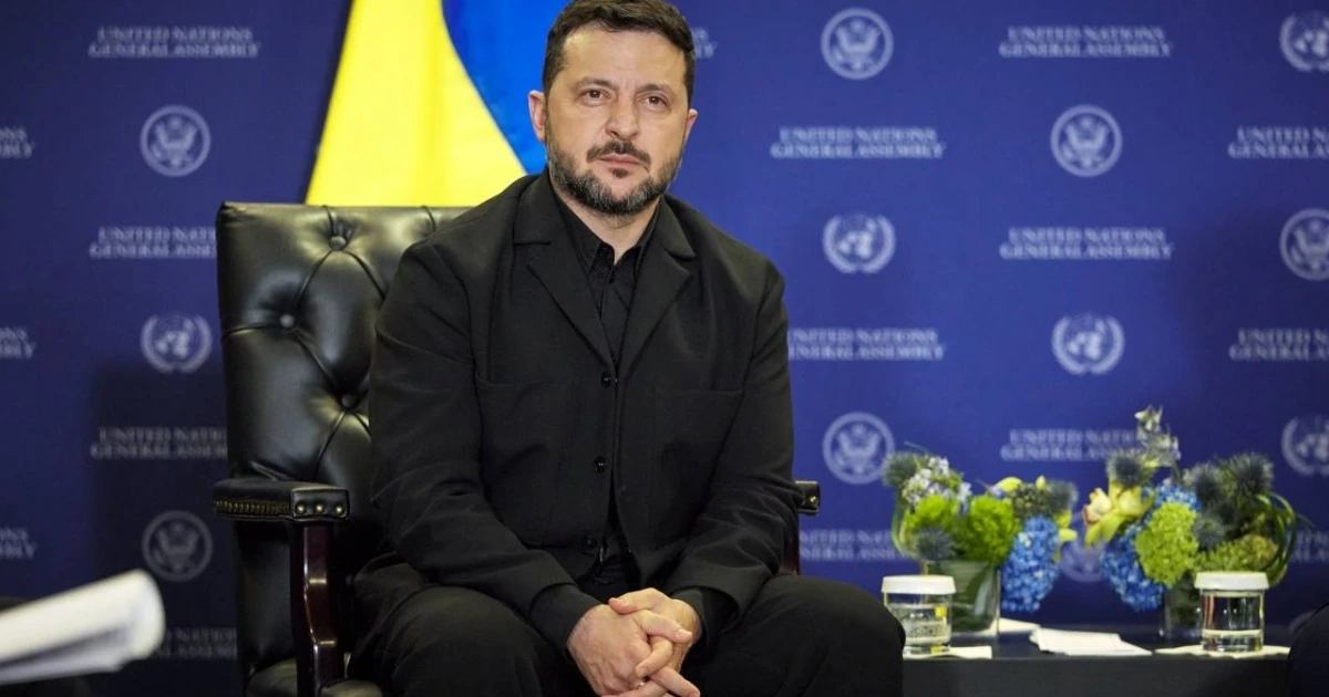 Володимир Зеленський під час інтерв'ю на каналі NBC News